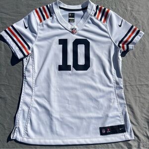 Nike Chicago Bears White NFL Jersey Women's Large #10 Trubisky